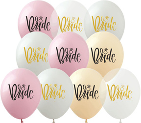 Balloons 12" with print "Bride" (10 pcs.)