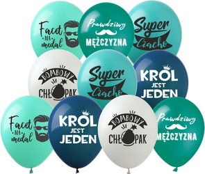 Balloons 12" with print "For Man" (10 pcs.)