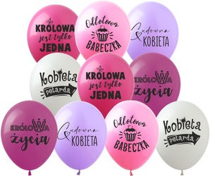 Balloons 12" with print "For Woman" (10 pcs.)