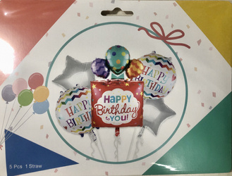 Balloons set  "Happy Birthday" (40 cm.)