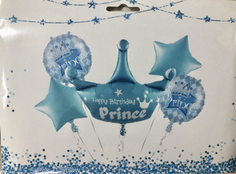 Balloons set  "Prince" (5 pcs.)