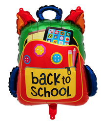 Balon Foliowy Plecak Szkolny "Back to School"  (64cm*54cm)