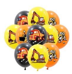 Balony gumowe z nadrukiem Transport, Samochody, (10 szt.)