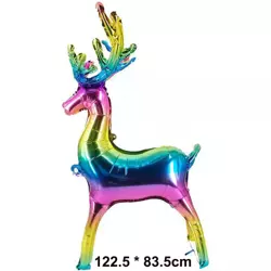 Foil Balloon 3D Elk  (122x83cm)