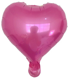 Foil balloon Heart, Pink 10" (10 pcs.)