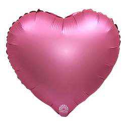 Foil balloon Heart, Pink 18" (45cm.)