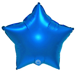 Foil balloon Star, Blue 18" (45cm.)