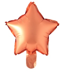 Foil balloon Star, Orange 10" (10 szt.)