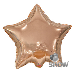 Foil balloon Star, Rose Gold 18" (45cm.)