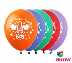 SHOW™ 12" "С днем рождения" (10 pcs.)