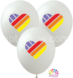 Balloons 12" with print "Like" (10 pcs.)