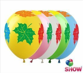 Balloons 12" with print "Autumn" (10 pcs.)