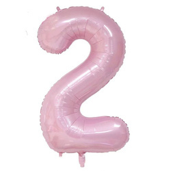 Balloon Foil Number "2" Light Pink (100cm.)