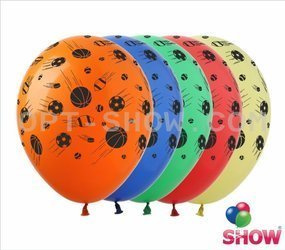 Balloons 12" with print "Balls" (10 pcs.)