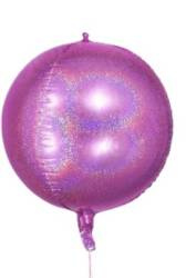 Foil Balloon 4D "Fuchsia" Holo 18" (45cm.)
