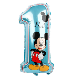 Balon Foliowy Cyfra 1 Mickey (80cm)
