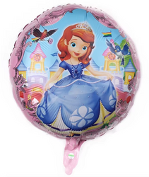 Balon foliowy Księżniczka, Zosia 18" (45cm.)